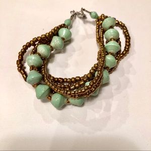 Handcrafted turquoise bracelet